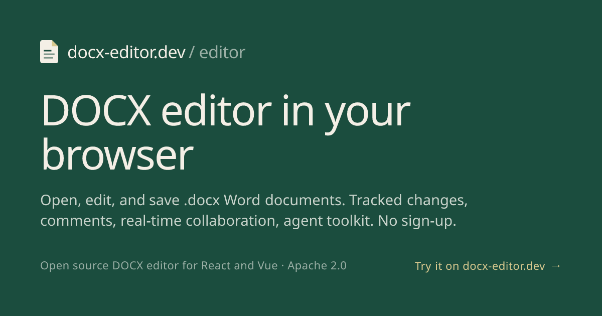Free Online DOCX Editor - Edit Word Docs in Your Browser